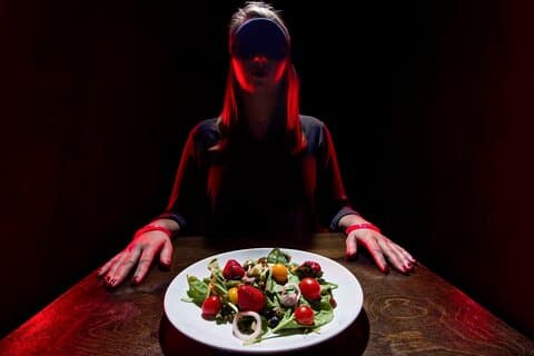 Dining in the Dark Admission Ticket with Private Pickup