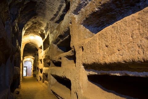 Roma 4 ore di noleggio bici con tour guidato delle catacombe