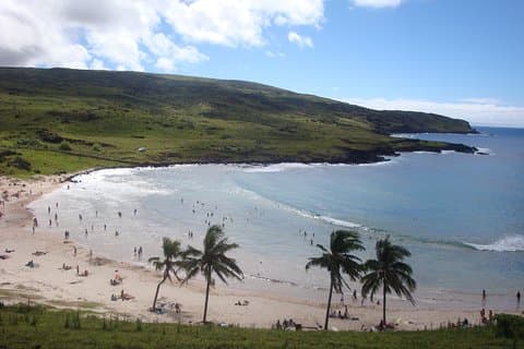 Anakena e Rapa Nui Culture nell'isola di pasqua