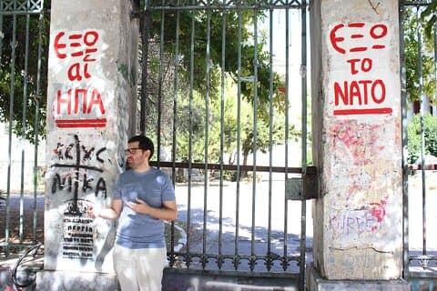 Sozialer und politischer Spaziergang in Athen