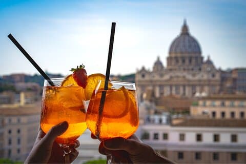 Roma: Privat mat og aperitivo tur med utsikt over Vatikanet
