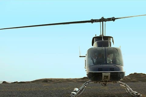 Privat helikopteröverföring från Santorini till Ios