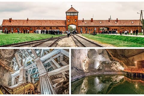 Excursão de 1 dia Auschwitz Birkenau e Minas de Sal com Transferência de Hotel