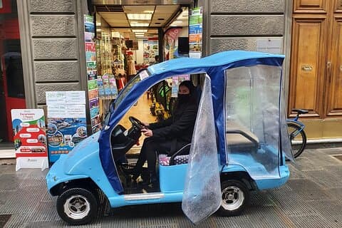 Panoramische tour met elektrische auto door Florence