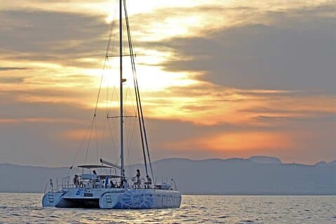 Catamarano al tramonto per soli adulti Baia di Palma