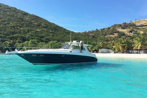 Location de bateau d'une journée complète - 50' de luxe Sea Ray Sundancer