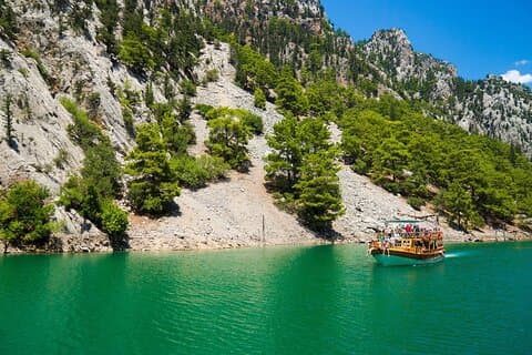 Green Canyon båttur med lunsj og drikke fra Antalya