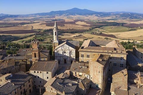 En vinlykke i Montalcino, Montepulciano, Val d'Orcia