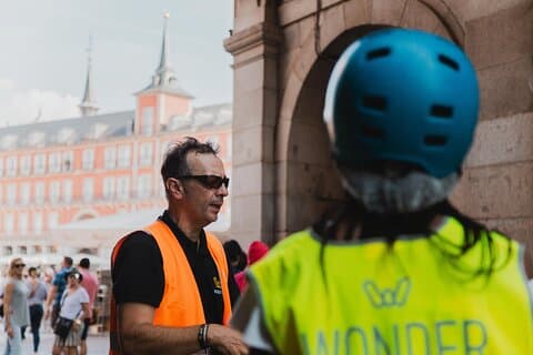 Gamla stan och Madrid ligger vid segway