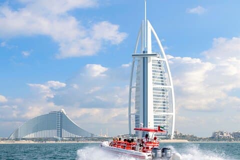Visite en bateau rapide de Dubaï