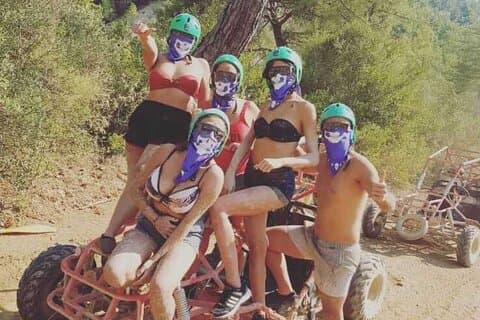 Rafting sulle rapide e giro in buggy in bicicletta al Koprulu Canyon