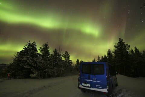 Geführte Nordlichttour in Kiruna