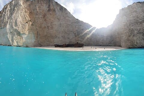 Zakynthos lille gruppe tur max 10 pers Shipwreck bay & Blue Caves