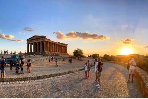 Sunset visit Valley of the Temples Agrigento