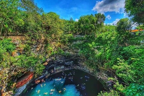 Udflugt til Chichén Itzá, Valladolid og Cenote xcajum