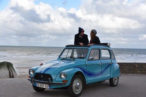 Guidad tur i en klassisk cabrioletbil på Côte de Nacre