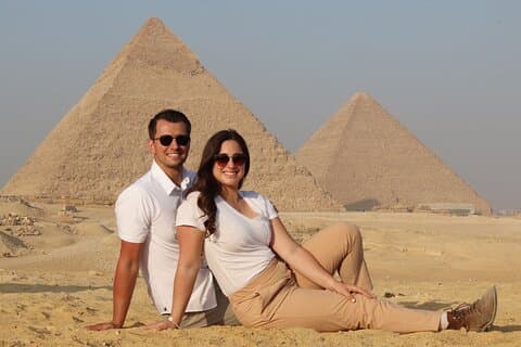 visite de la section photo des pyramides de Gizeh (instigramme et photos Facebook)