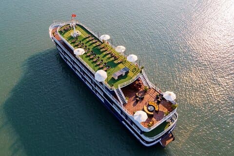 Lan Ha Bay luxe cruise 2D / 1N: Kajakken, zwemmen en volledige maaltijden, ongerepte baai