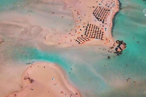 Plage d'Elafonissi depuis Réthymnon