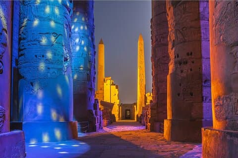 Sound & Light show at Karnak Temple
