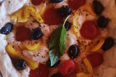 Aula de culinária italiana focaccia online