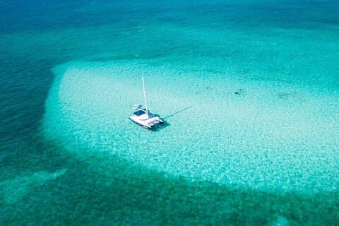 Puerto Morelos Secret Sandbar Catamaran Voile