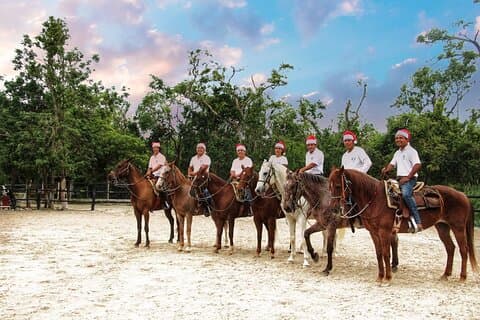 Paseo a caballo y baño en un cenote con salida desde Cancún o Playa del Carmen