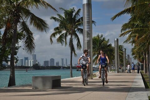 Cykeluthyrning i Miami Beach