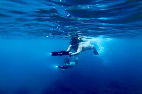 Turtle Town Sea Scooter oplevelse: elektrisk jet snorkling