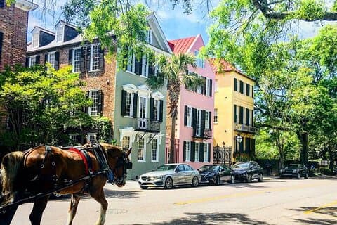 Visite historique privée à cheval et en calèche de Charleston