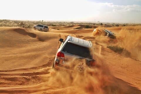 RAK Desert Safari e jantar de churrasco com RAK pick up