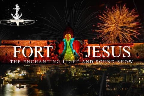 Fort Jesus spettacolo di suoni e luci a Mombasa
