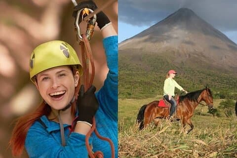 Arenal Canopy och Ridning Äventyr