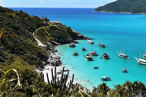 Arraial do Cabo dagstur från Rio de Janeiro : Båttur och strand