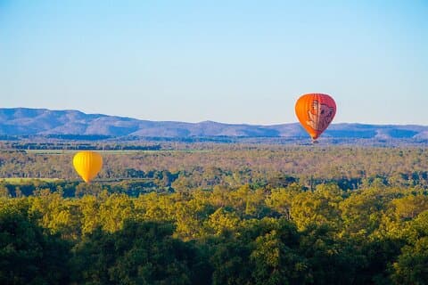 Heißluftballonfahrt von den nördlichen Stränden in der Nähe von Cairns