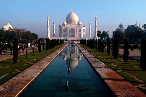 Hyderabad til Agra Taj Mahal Samme dagstur med fly og lunsj