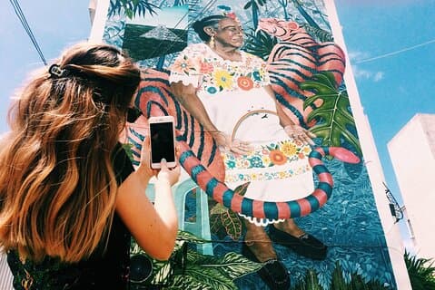 Cancun Private Wandkunst- und Food-Tour