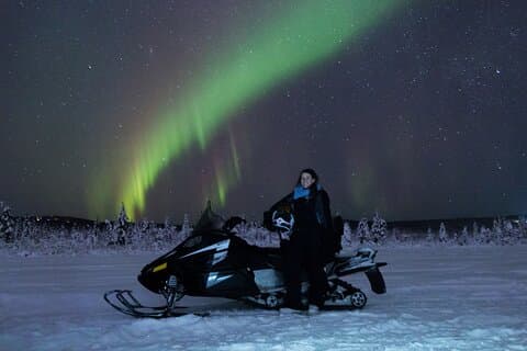 Aurora Sleighers snescootertur i Fairbanks