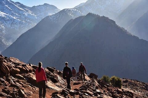 Wanderung im Atlasgebirge mit Transport ab Marrakesch (2 Tage)