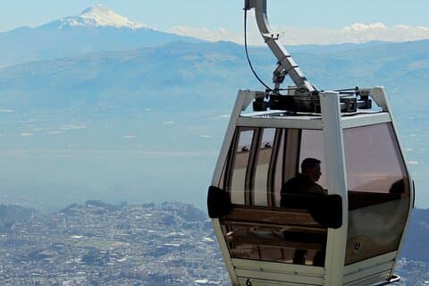 Seilbahn und Quito Private City Tour
