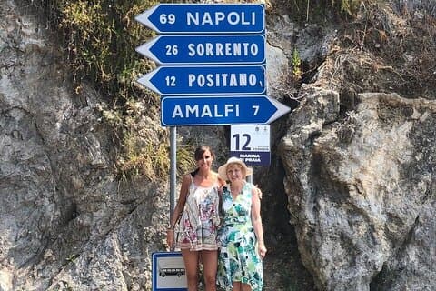Privat luksus transfer: Rom til Positano eller Positano til Rom
