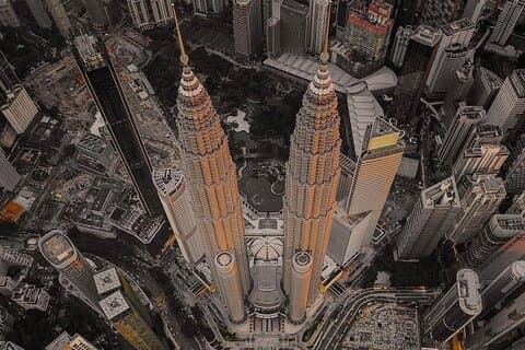 Petronas Twin Tower billett og kort bytur