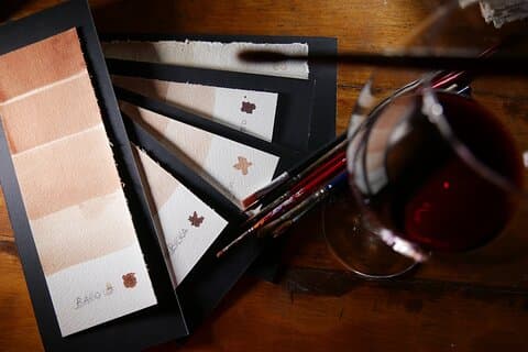 Wine painting class