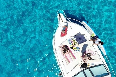 7 timmars båttur till Lampedusa lunch, SUP och snorkling