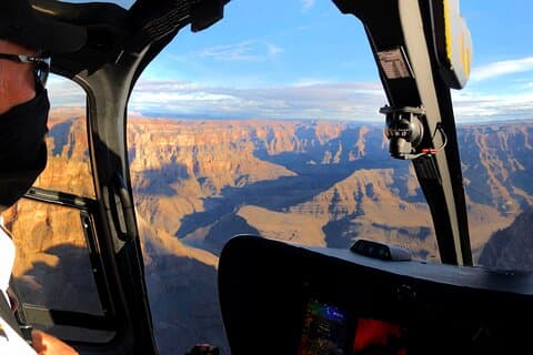 Excursão aérea por helicóptero do Grand Canyon West Rim