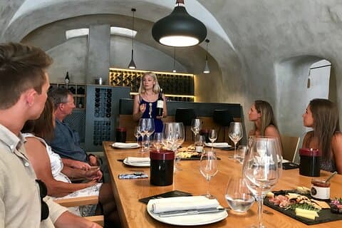 Harmonie des goûts : visite privée des vins et de la musique locale de Santorin