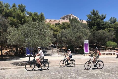 Athens höjdpunkter av E-Bike: Liten grupp historisk tur
