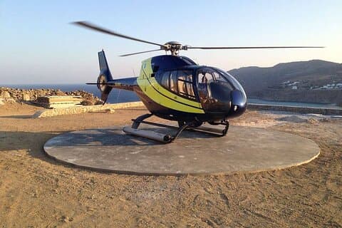 Private Helicopter Transfer from Folegandros to Mykonos