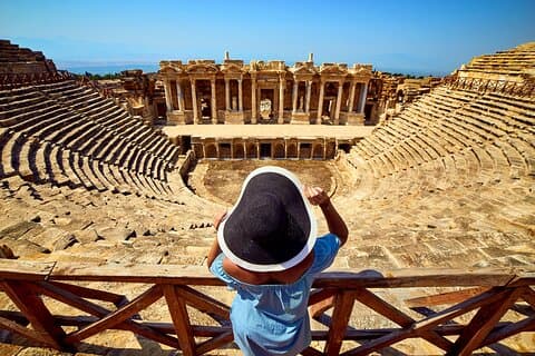 Visite VIP : visite de luxe à Pamukkale depuis les hôtels Kusadasi ou Selcuk