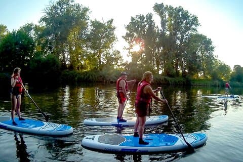 SUP SUNDOWNER MOONSHINE TOUR Stand Up Paddling Marbach am Neckar